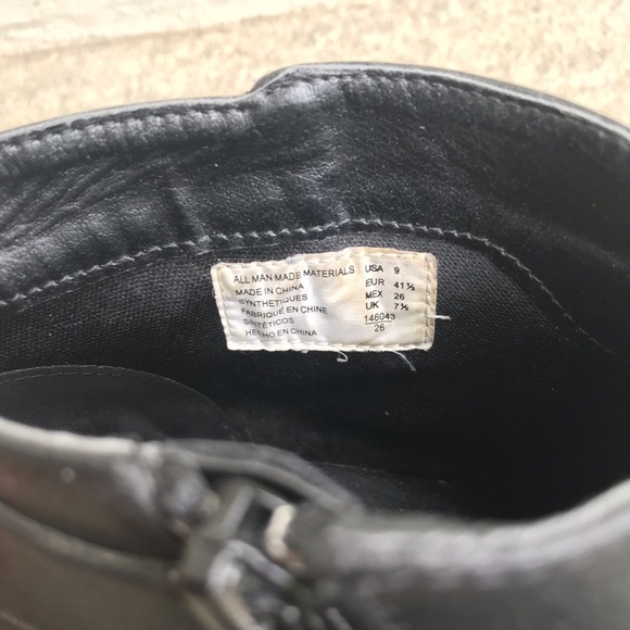 American Eagle Black Heeled Strap Ankle Boots - Picture 4 of 8